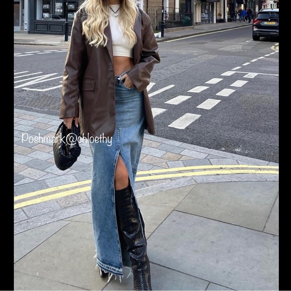 Zara DENIM SKIRT TRF - Picture 3 of 16